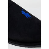 Black Polyester Slippers