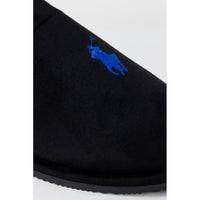 Black Polyester Slippers