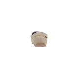 Beige Textile Slippers