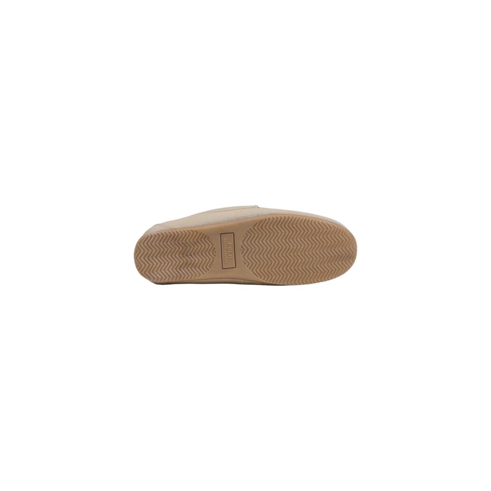 Beige Textile Slippers
