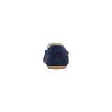 Blue Suede Leather Slippers
