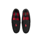 Black Faux Fur Slippers