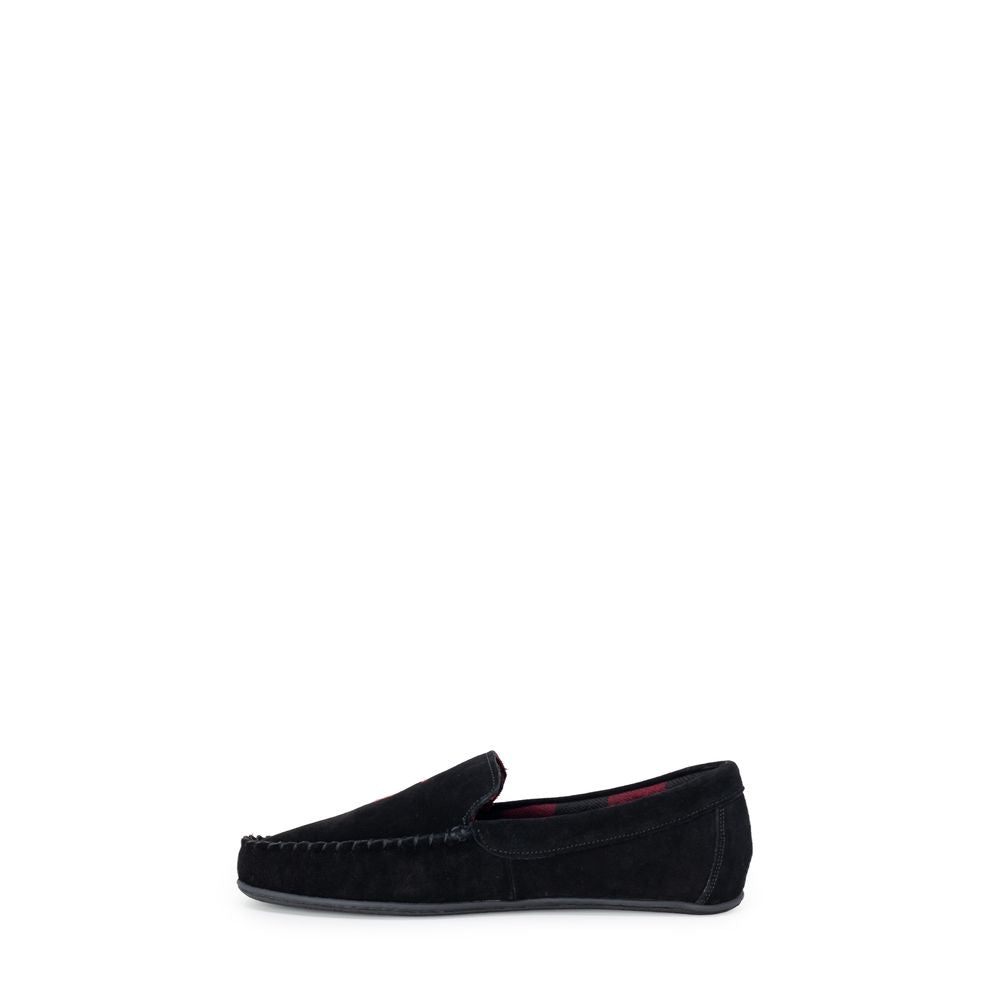Black Faux Fur Slippers