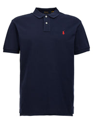 Blue Cotton Polo Shirt