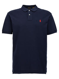 Blue Cotton Polo Shirt