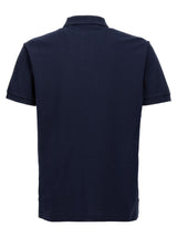 Blue Cotton Polo Shirt