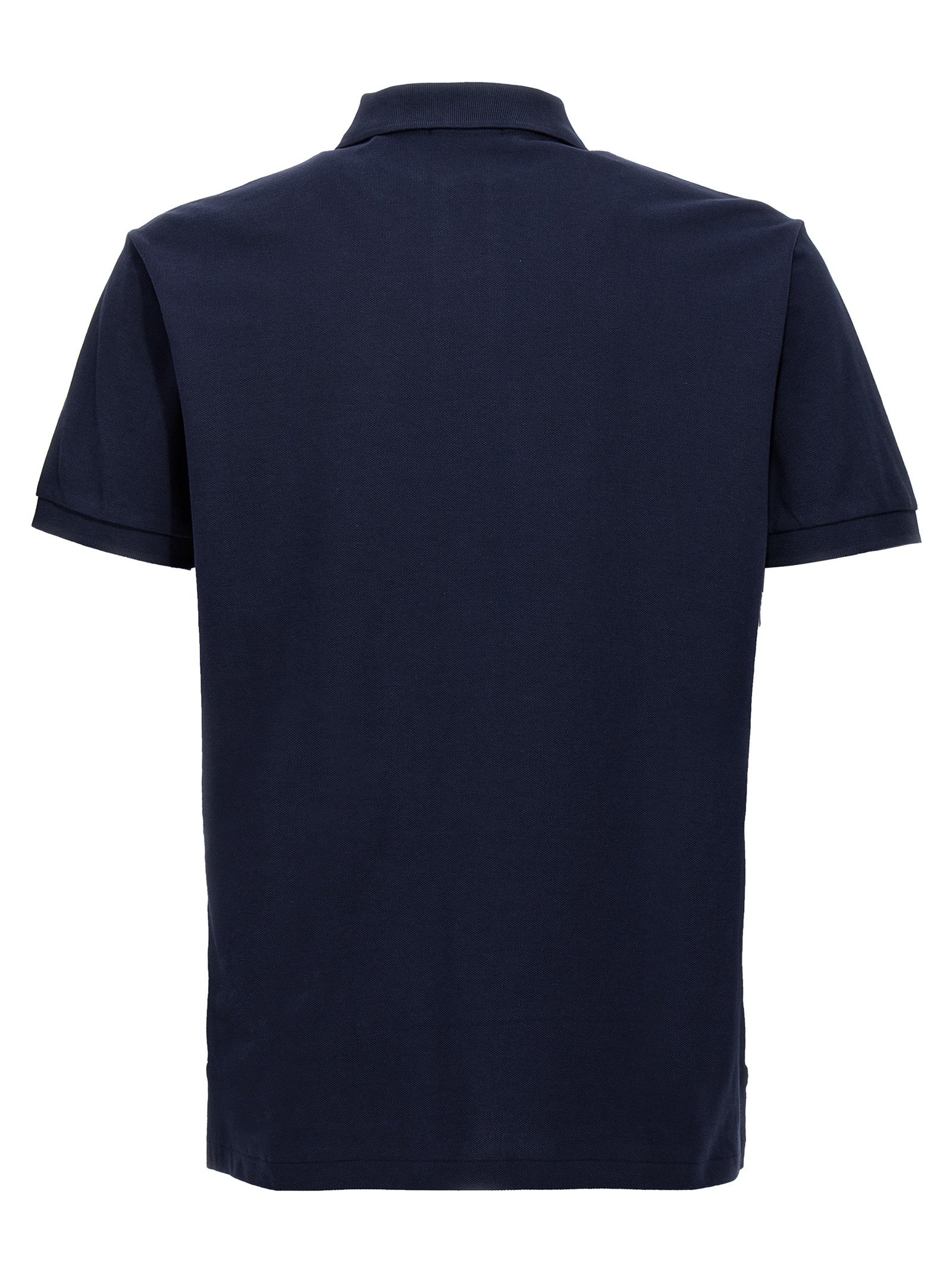 Blue Cotton Polo Shirt