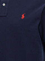 Blue Cotton Polo Shirt