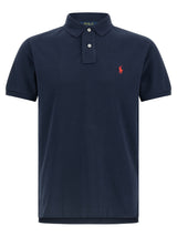 Blue Cotton Polo Shirt