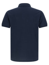 Blue Cotton Polo Shirt