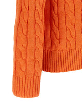 Orange Cotton Cardigan