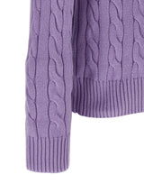 Purple Cotton Cardigan