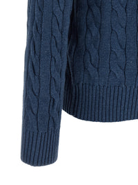 Blue Cotton Cardigan