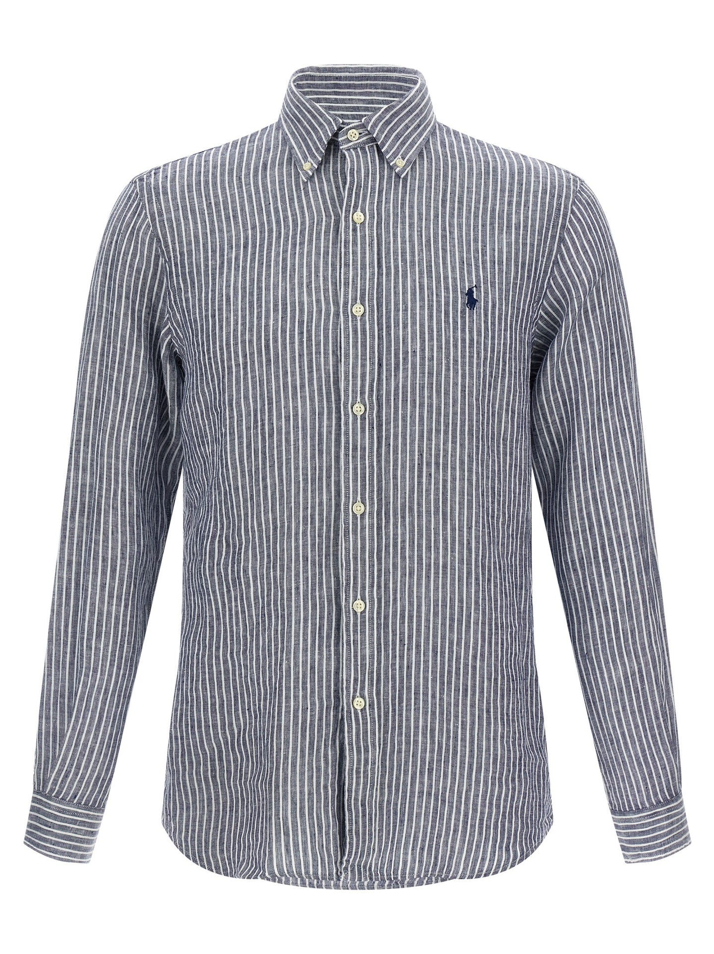 Blue Linen Blouse