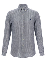 Blue Linen Blouse