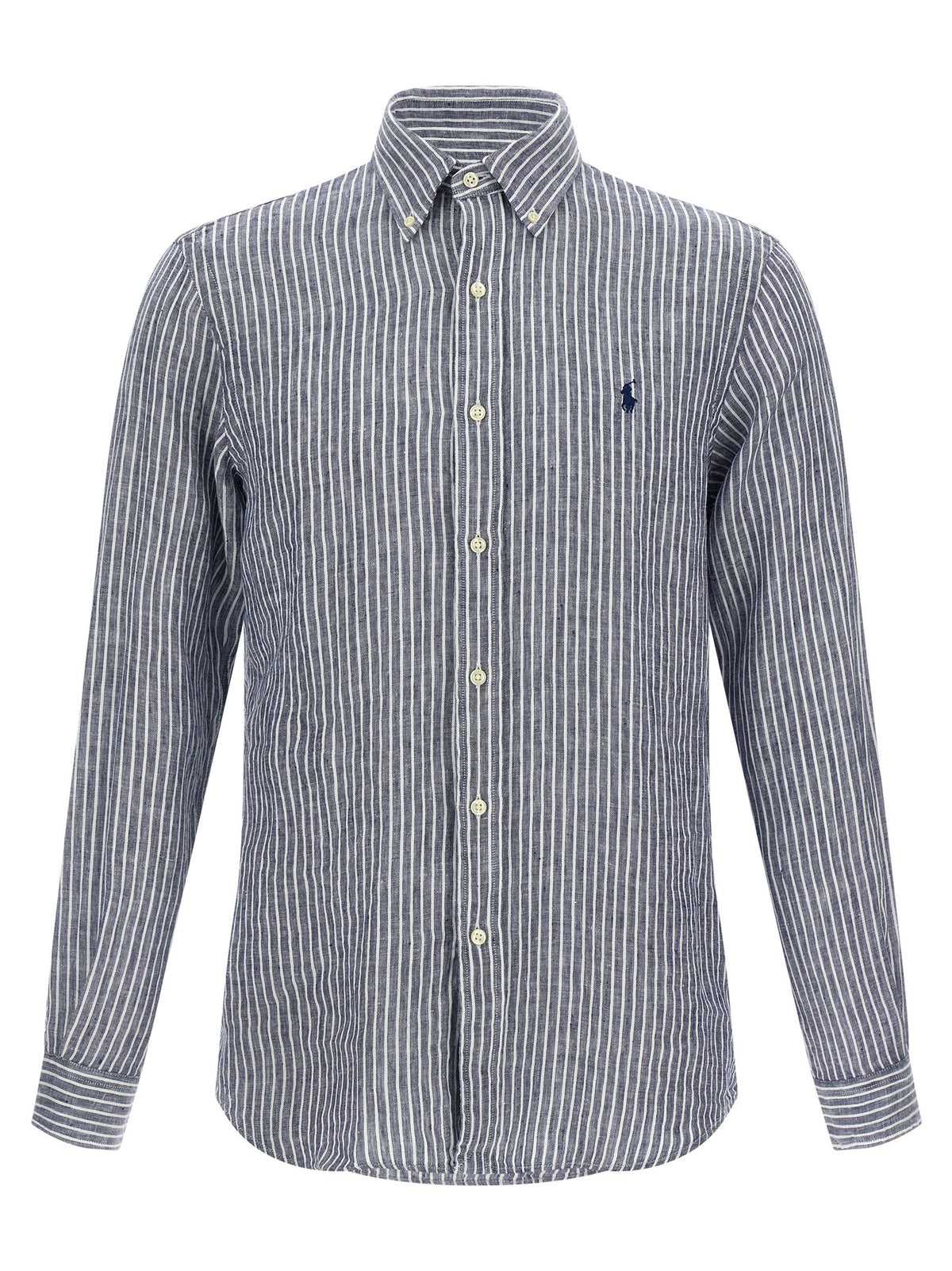 Blue Linen Blouse