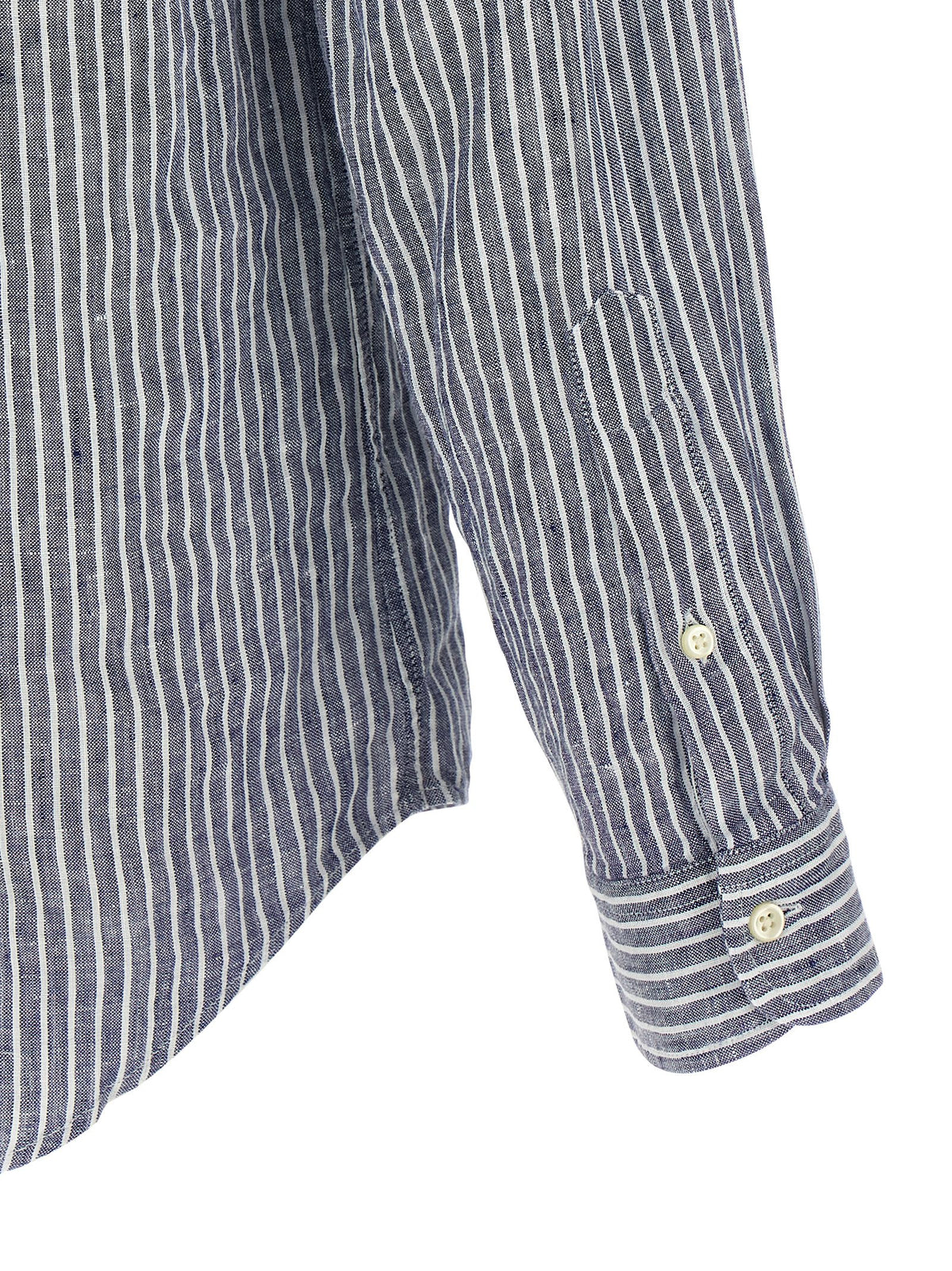 Blue Linen Blouse