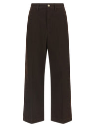 Brown Cotton Chino Pants