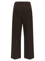 Brown Cotton Chino Pants