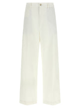 White Cotton Chino Pants