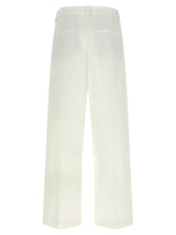 White Cotton Chino Pants