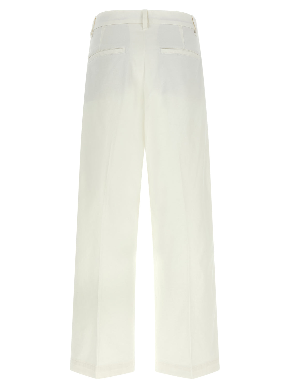 White Cotton Chino Pants