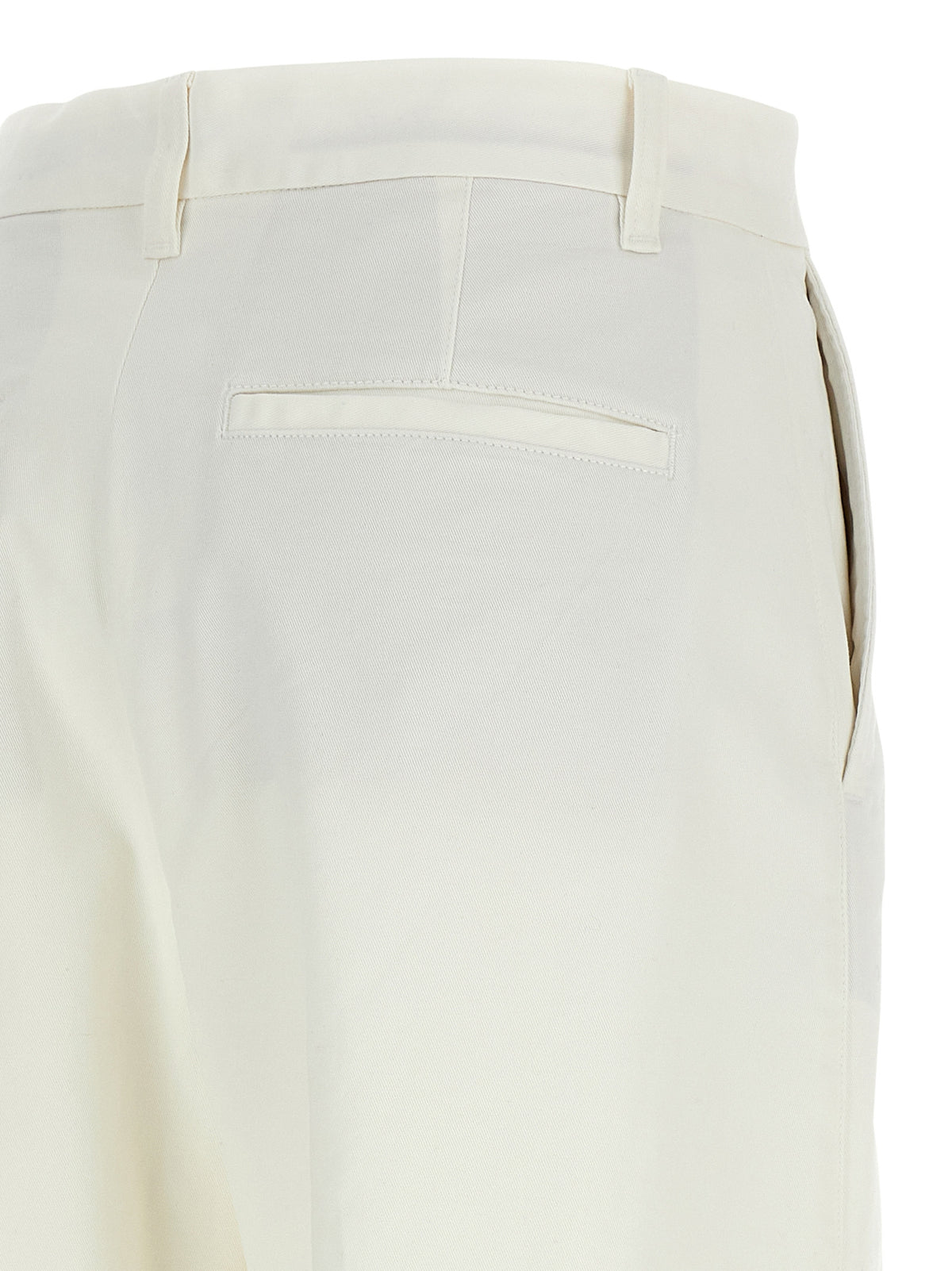 White Cotton Chino Pants