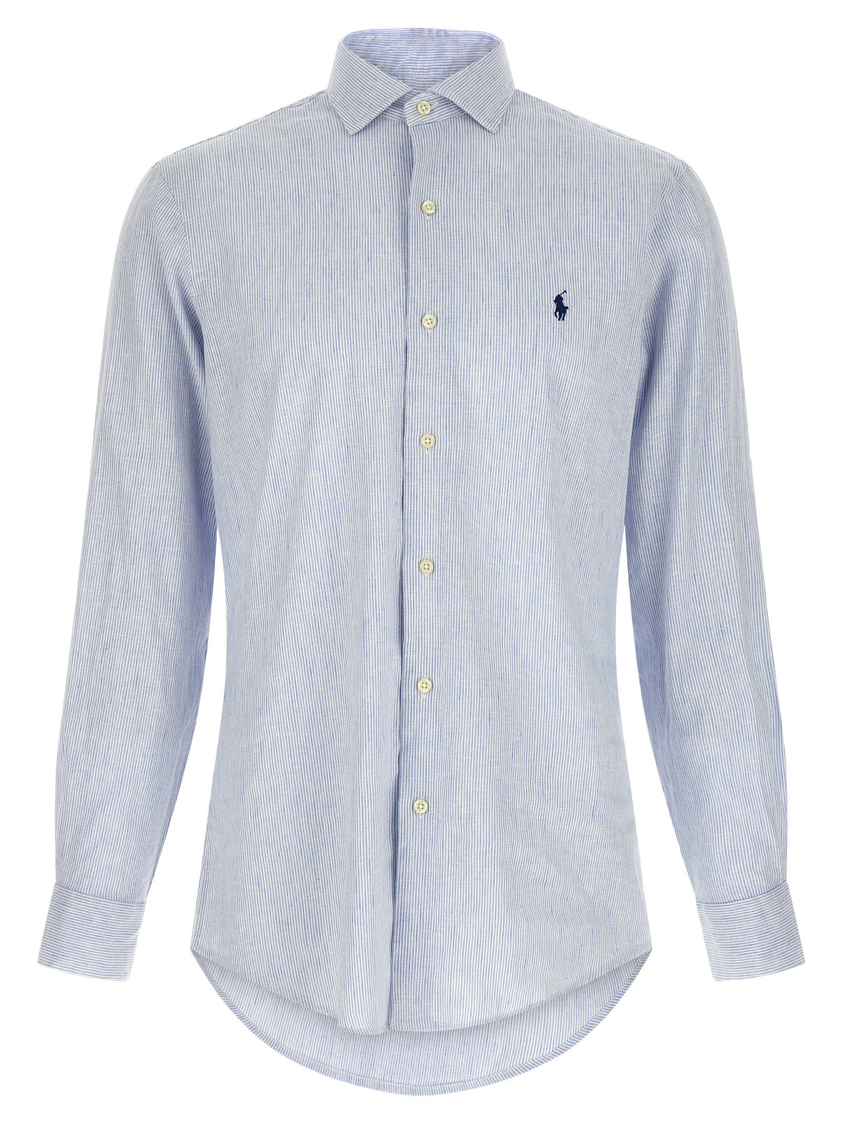 Blue Linen Blouse
