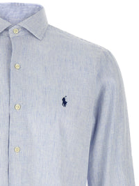 Blue Linen Blouse