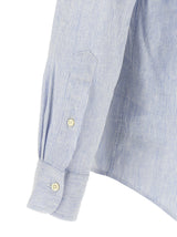 Blue Linen Blouse