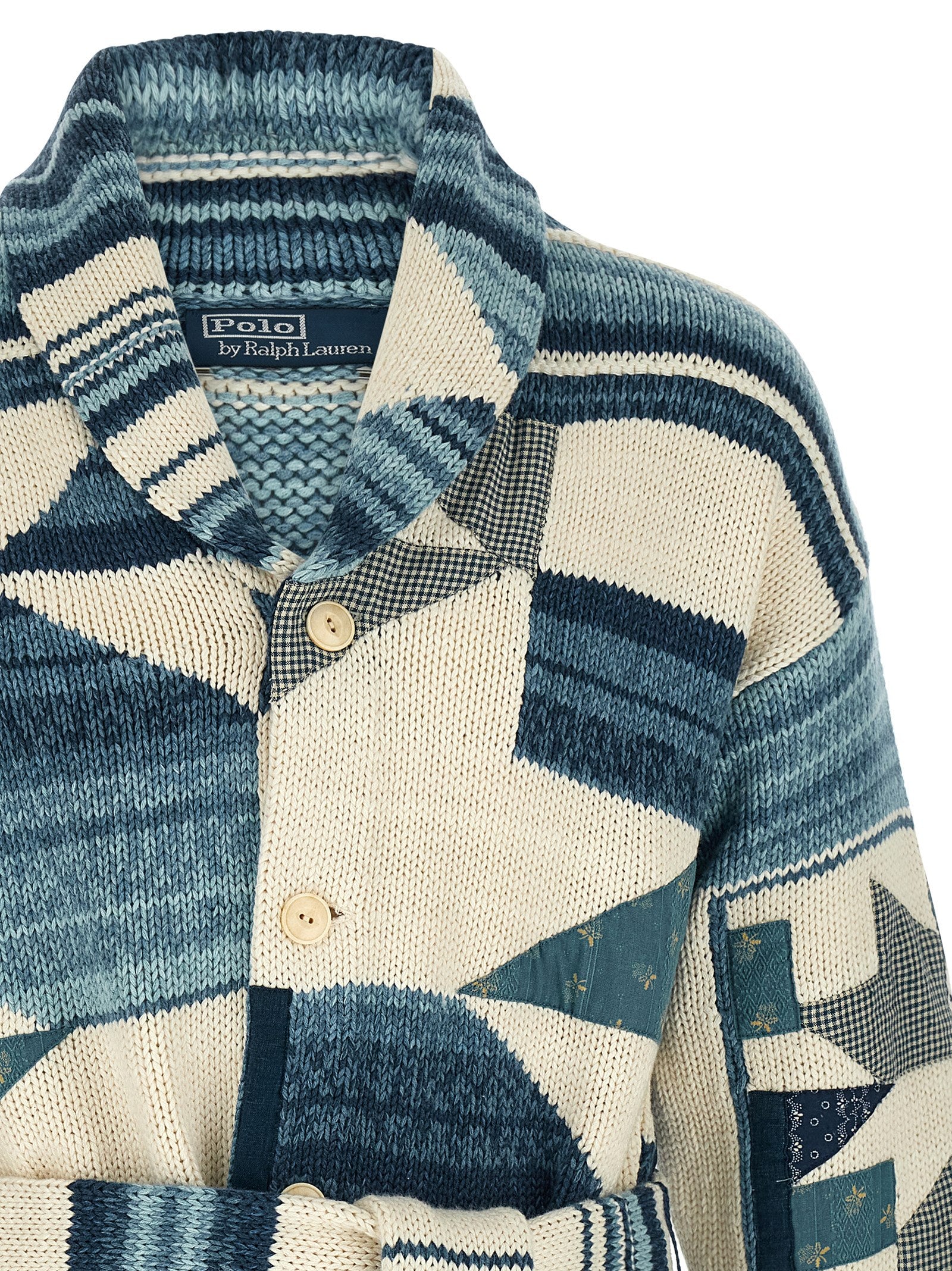 Blue Cotton Cardigan