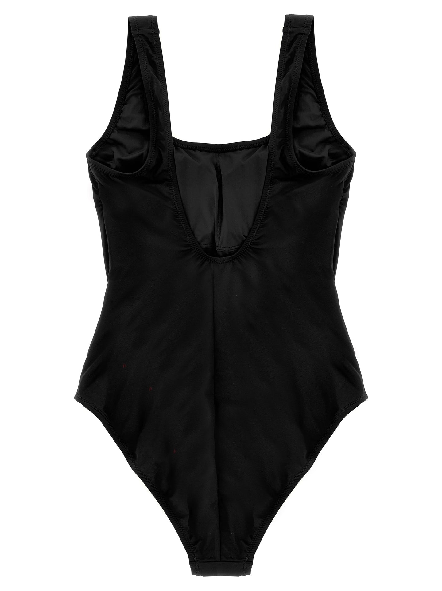 Black Nylon One-Piece Swimsuit