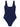 Blue Nylon One-Piece Swimsuit