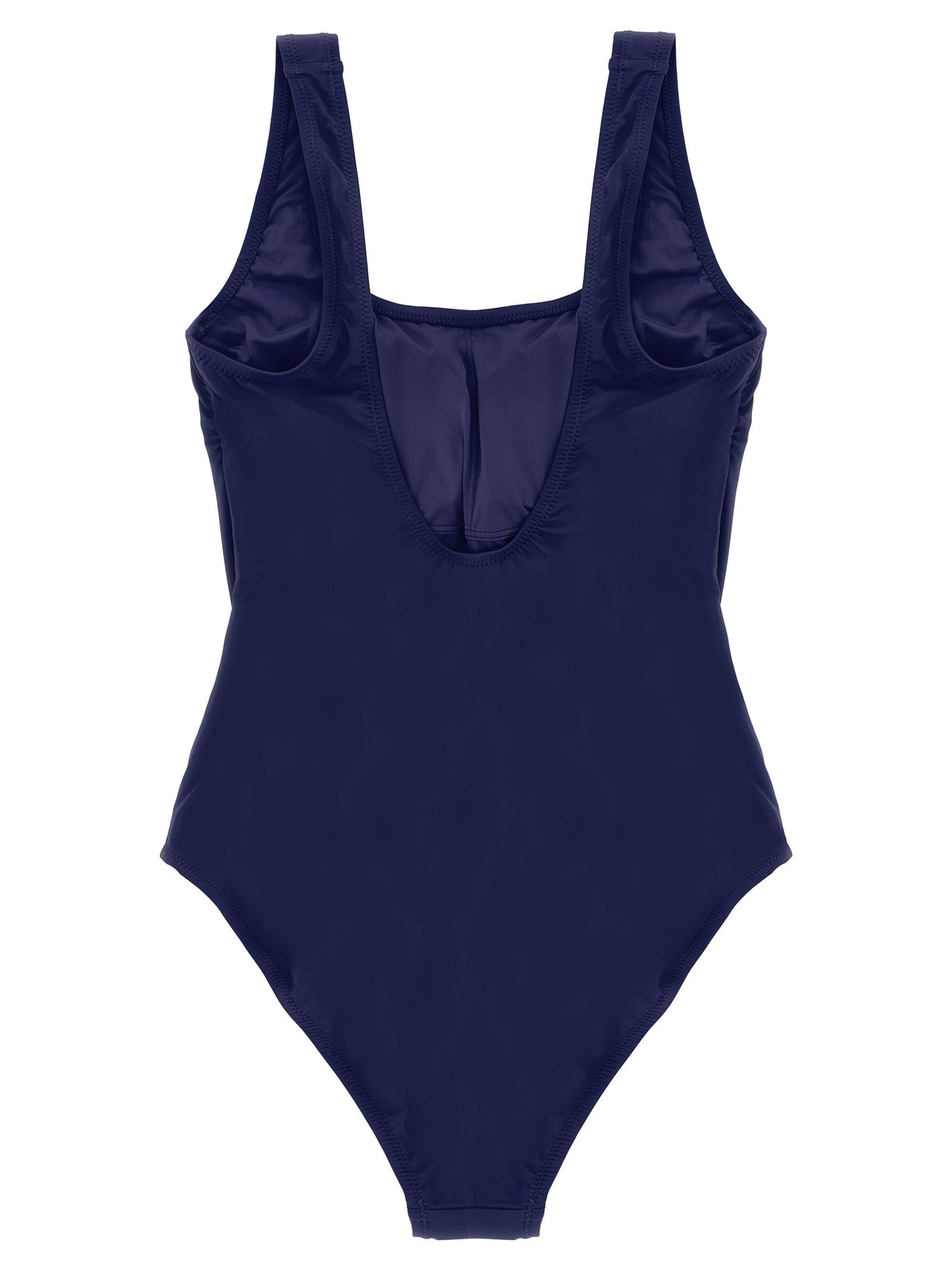 Blue Nylon One-Piece Swimsuit