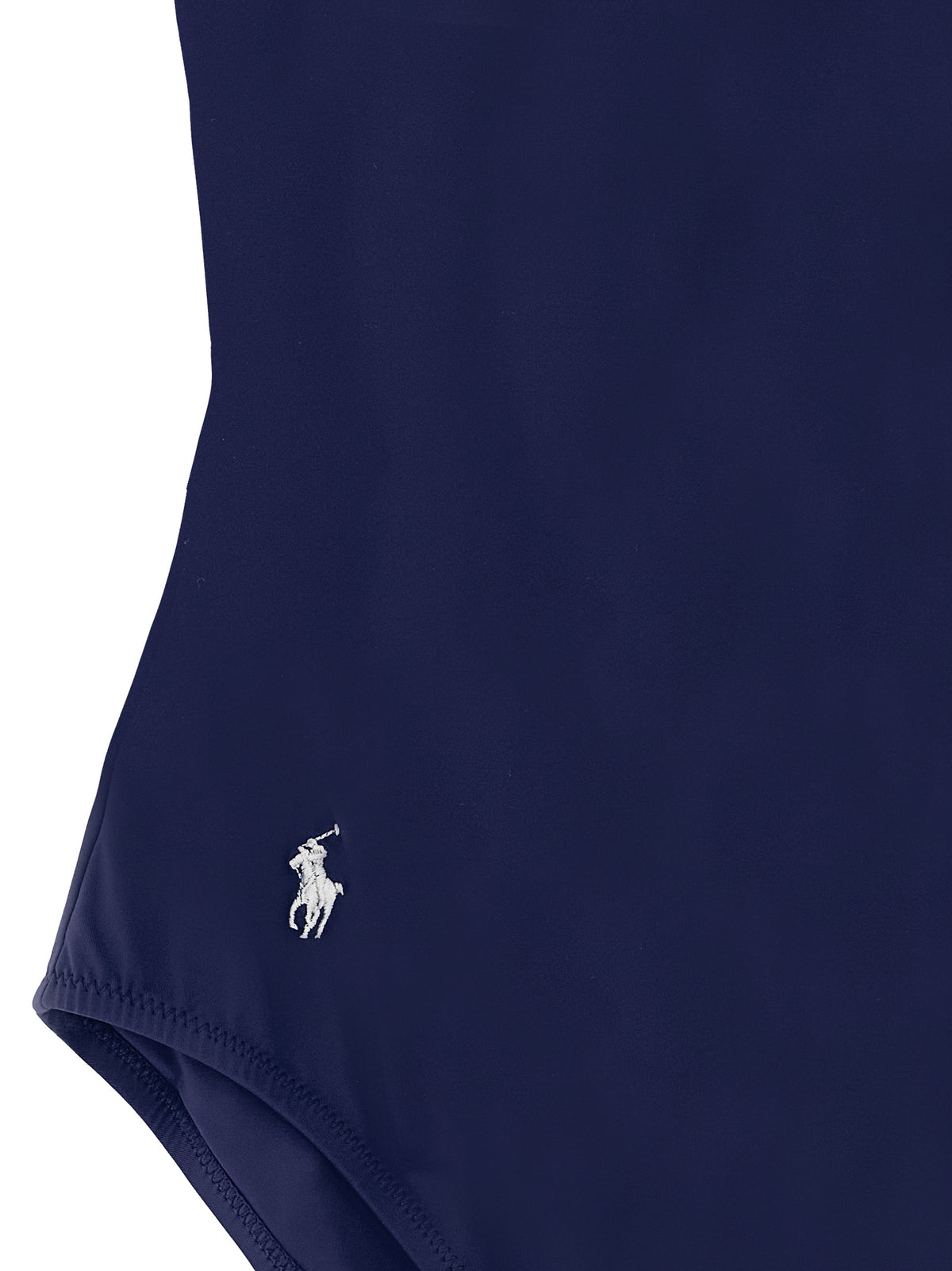 Blue Nylon One-Piece Swimsuit