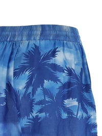 Blue Cotton Shorts