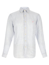 Blue Linen Blouse