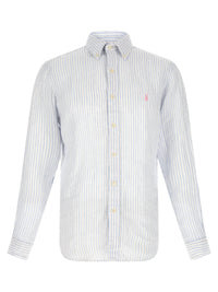 Blue Linen Blouse