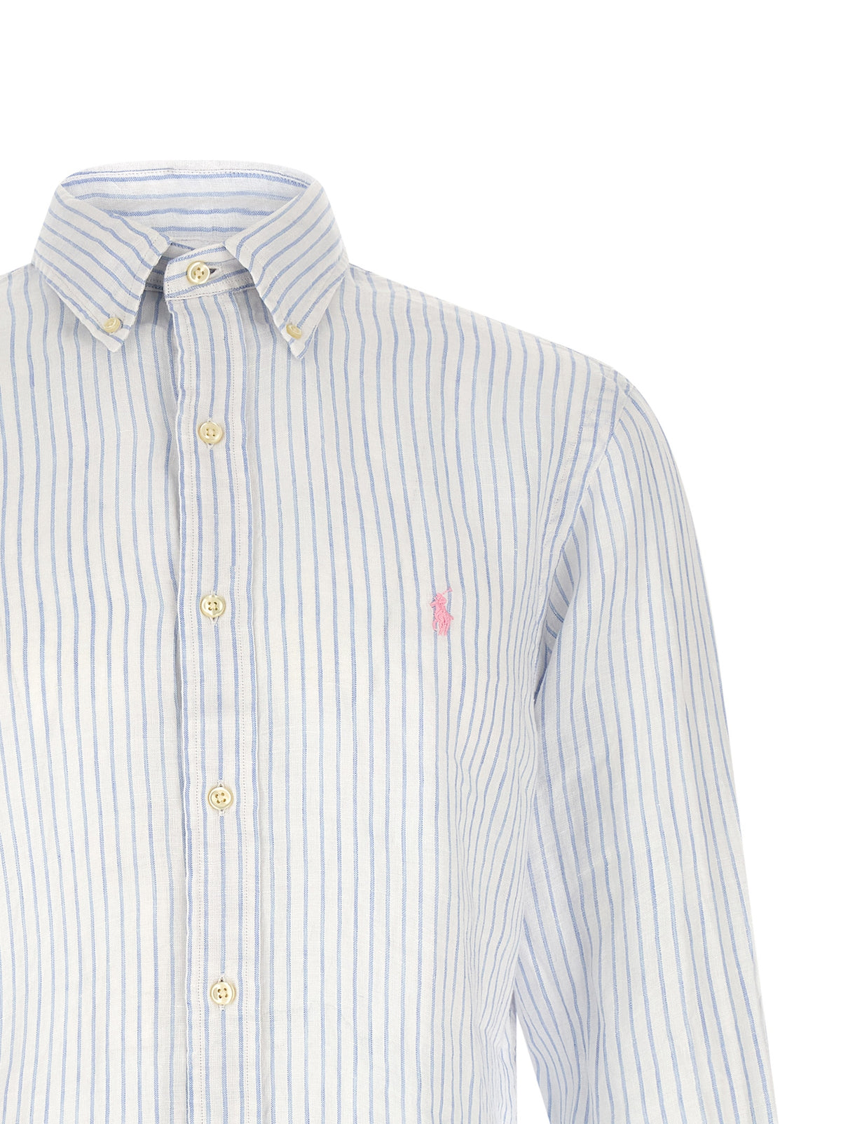 Blue Linen Blouse
