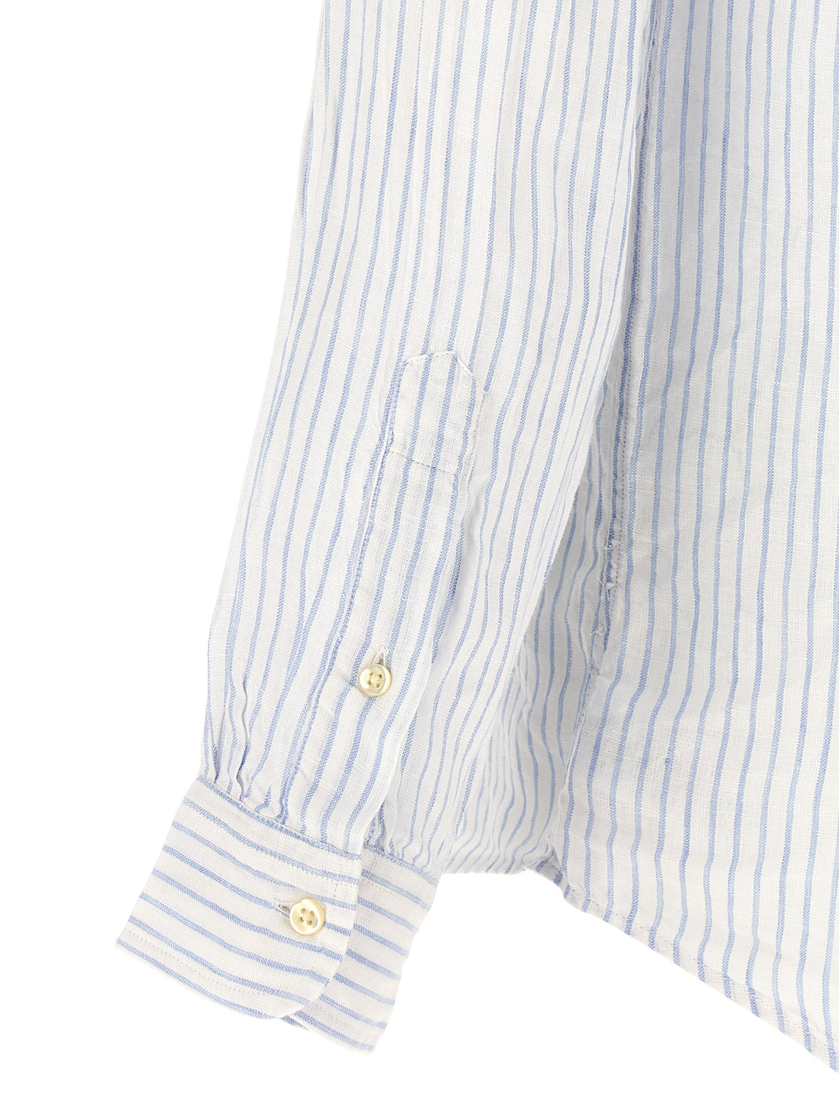 Blue Linen Blouse