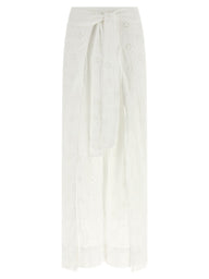 White Cotton Casual Pants