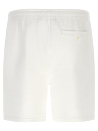 White Cotton Bermuda Shorts