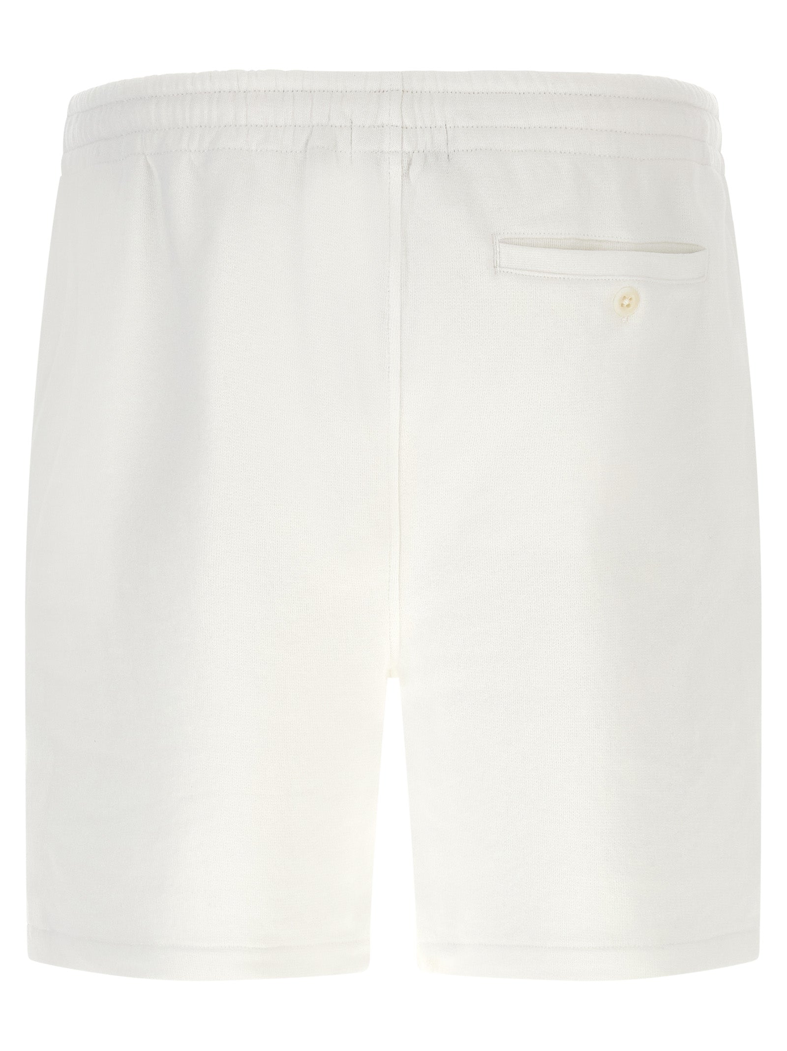 White Cotton Bermuda Shorts