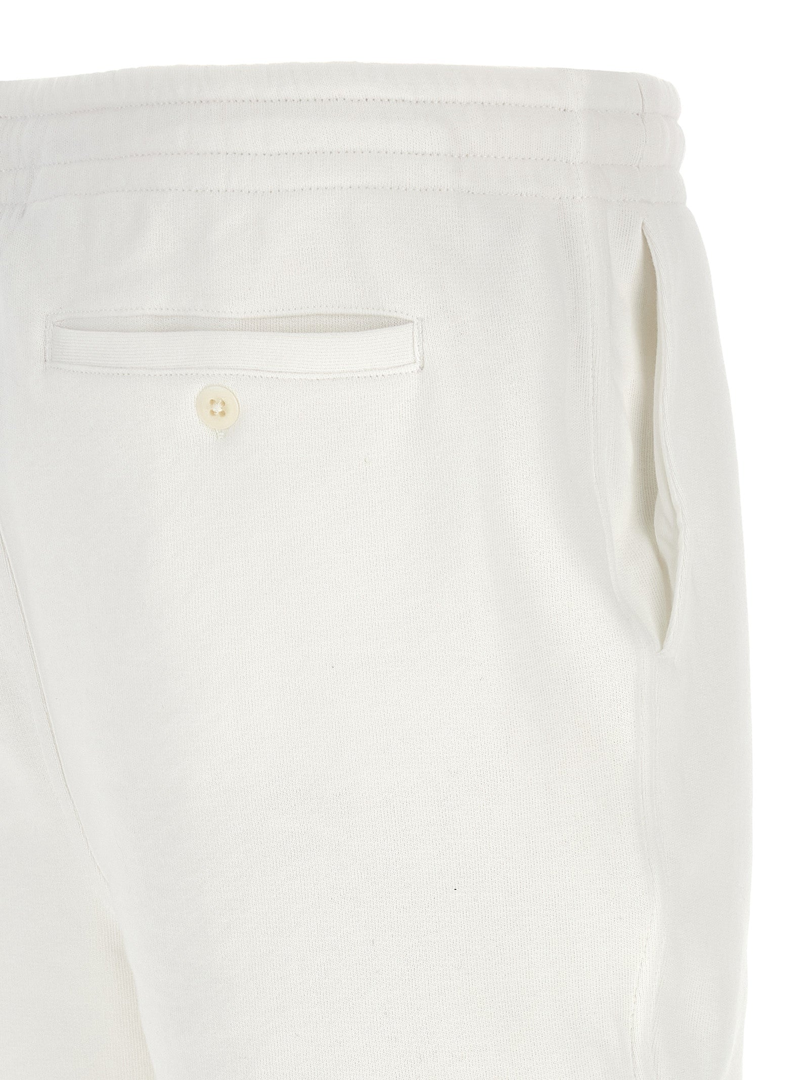 White Cotton Bermuda Shorts