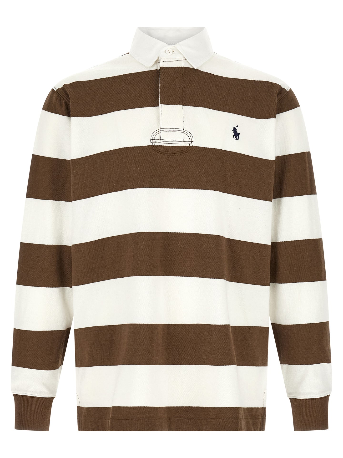 Brown Cotton Polo Shirt