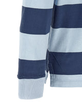 Blue Cotton Polo Shirt