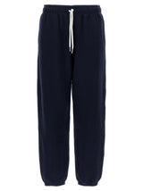 Blue Cotton Joggers (Workout Pants)