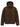 Brown Polyester Full-Length Jacket