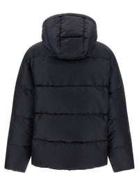 Blue Nylon Full-Length Jacket