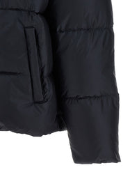 Blue Nylon Full-Length Jacket